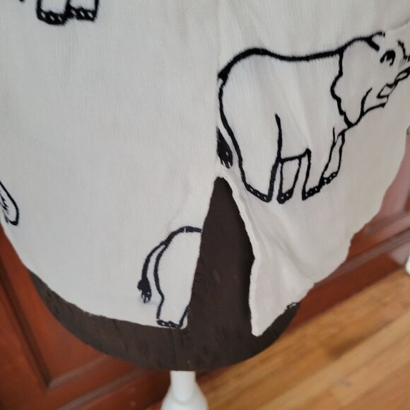 Primitive Arts Ltd Cotton Elephant Print Sleeveless Vest Top M - Picture 6 of 9